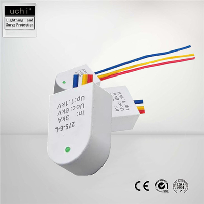 Uchi อุปกรณ์ป้องกันไฟกระชาก LED เทอร์โมพลาสติก 230V Class 3 SPD
