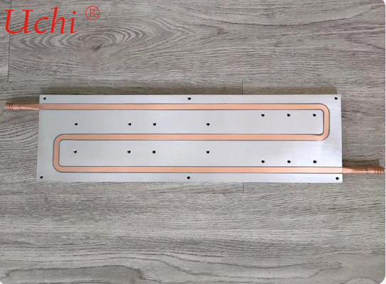 6061 Water Cooling Plate Copper Inlaid Tube ฝังหม้อน้ำ