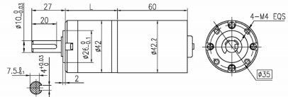 4 ต้น BLDC จันทร์ Brushless DC Gear Motor สําหรับเฟอร์นิเจอร์ / การแพทย์ / อุตสาหกรรม