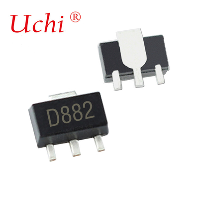 SOT-89 D882 NPN อิเล็กทรอนิกส์ ทรานซิสเตอร์ พลาสติก