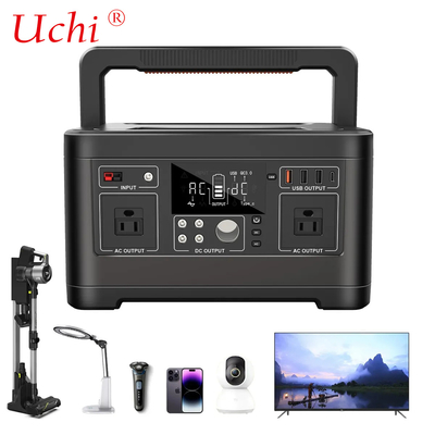 แบตเตอรี่โรงไฟฟ้ากลางแจ้งพกพาขนาดใหญ่ 500W 520Wh