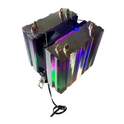 ARGB 8 แฟนท่อความร้อน อลูมิเนียม อุปกรณ์เย็น CPU