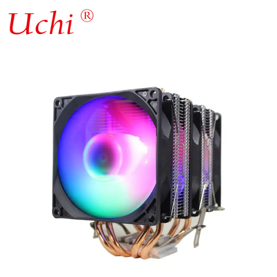 ARGB 8 แฟนท่อความร้อน อลูมิเนียม อุปกรณ์เย็น CPU