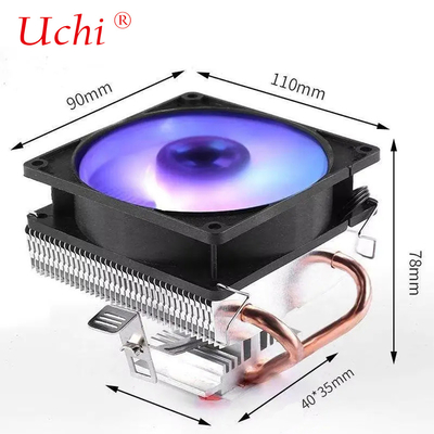 12v DC แฟนเย็น Mini อลูมิเนียม Heatsink CPU Cooler