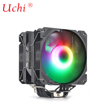 แฟนเรดิเอเตอร์สีดํา ไฟหล่อความร้อนทองแดง Universal Cpu Cooler สําหรับ Intel I3 I5 I7 I9 Lga 1151 1366 1700 2011 2066 AMD AM4 AM5