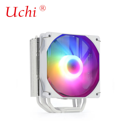 220W ขาว RGB ARGB CPU เครื่องลมลดความเย็น พร้อม 6 ท่อความร้อน สําหรับคอมพิวเตอร์เซอร์เวอร์ โปรเซสเซอร์ Lga1151 1155 1366 1700 2011 AMD FM AM3 AM4 AM5