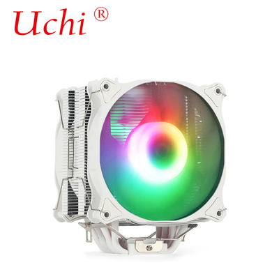 220W ขาว RGB ARGB CPU เครื่องลมลดความเย็น พร้อม 6 ท่อความร้อน สําหรับคอมพิวเตอร์เซอร์เวอร์ โปรเซสเซอร์ Lga1151 1155 1366 1700 2011 AMD FM AM3 AM4 AM5