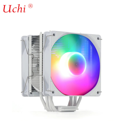 220W ขาว RGB ARGB CPU เครื่องลมลดความเย็น พร้อม 6 ท่อความร้อน สําหรับคอมพิวเตอร์เซอร์เวอร์ โปรเซสเซอร์ Lga1151 1155 1366 1700 2011 AMD FM AM3 AM4 AM5