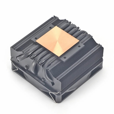 เครื่องระบายความร้อน I3 I5 I7 I9 Lga775 1150 1151 1155 1156 1700 1366 2011 AMD AM4 AM5 Universal Horizontal CPU Cooler Fan สีดํา