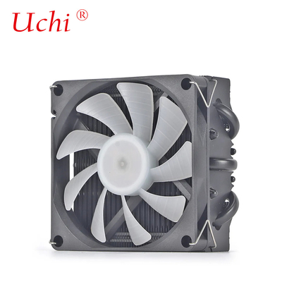 เครื่องระบายความร้อน I3 I5 I7 I9 Lga775 1150 1151 1155 1156 1700 1366 2011 AMD AM4 AM5 Universal Horizontal CPU Cooler Fan สีดํา