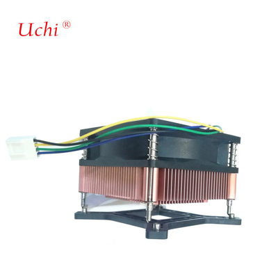 ทองแดง Plated อุปกรณ์ล้างความร้อน การกระจายความร้อน Grease TDP 60W Cpu Cooler พัดลมเงียบ Pwm 3 ปิน 4 ปิน I3 I5 Intel Lga775 1150 1151