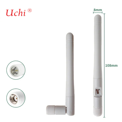 WIFI 2.4G Antenna แบบพับ ช่องทางไร้สาย โมดูลการ์ด AP ภายนอก Omnidirectional High-Gain 2dbi Glue Stick Split Antenna