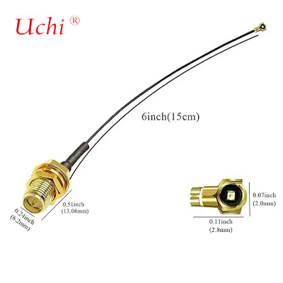 WiFi Antenna Booster ด้วย 15cm 6inch 1.13mm RP-SMA สายสื่อสารสายโคเอชชียอล