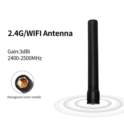 สายสมาแฮ็กซอกอนอลตรง สายสมาเพศชาย 433mhz เครื่องรับ 433mhz แอนเทนนายางลอร์ราภายนอก