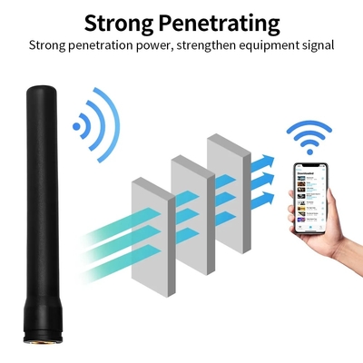 สายสมาแฮ็กซอกอนอลตรง สายสมาเพศชาย 433mhz เครื่องรับ 433mhz แอนเทนนายางลอร์ราภายนอก