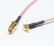 สายเสียต่ํา SMA-Male To MCX Male มุมขวา 6 นิ้ว 15 ซม เครื่องต่อ RF RG316