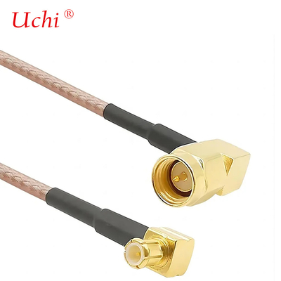 สายเสียต่ํา SMA-Male To MCX Male มุมขวา 6 นิ้ว 15 ซม เครื่องต่อ RF RG316