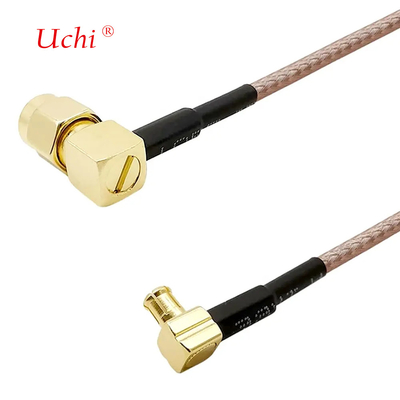 สายเสียต่ํา SMA-Male To MCX Male มุมขวา 6 นิ้ว 15 ซม เครื่องต่อ RF RG316