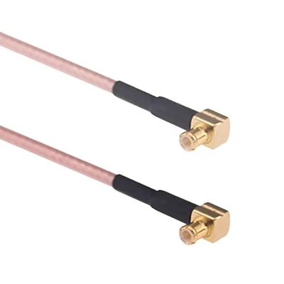 คาเบิ้ล IoT Coax 50 Ohm RG316 90 องศา MCX ถึง MCX ชาย คาเบิ้ลประกอบ