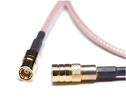 RP SMB ชายต่อชายพลัคด้วย RG178 RG316 RF สายโคเอชชียล 50ohm 6GHz