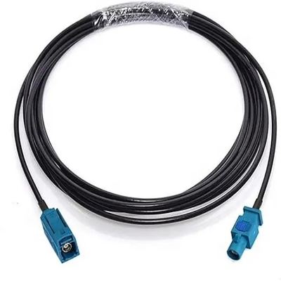 กล้องรถยนต์ GPS Antenna Extension Fakra Z Cable With Fakra Z เพศหญิงสู่เพศหญิง Plug Jack RG174 5M Pigtail Fakra Cable