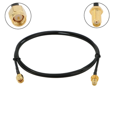 SMA-J/N-J/K ทองแดงทั้งหมด SYV50-5 สายต่อขยายการถ่ายทอด RF ความสูญเสียต่ํา LMR400 10D-FB สายต่อ RF โคอาเซียลสําหรับการสื่อสาร RJ59 SMA