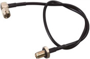 CRC9JW/FK สายเชื่อมต่อความถี่สูงแบบโคอาซี RG174 CRC9 ชายบิด F หญิง 15CM สาย RF ทองแดงทั้งหมด