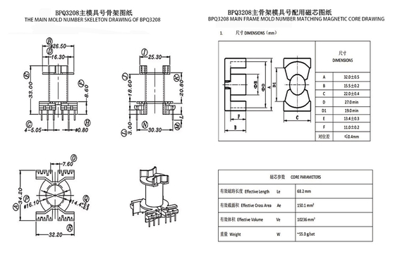 BPQ3208 PQ3230 เครื่องแปลงกระจายพลังงาน 220 ถึง 110
