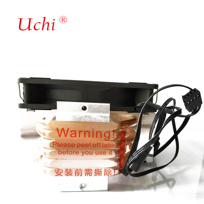 พัดลมระบายความร้อน CPU คอมพิวเตอร์ขนาด 120 มม. มาพร้อมกับท่อความร้อน 6 ท่อ เพื่อการควบคุมอุณหภูมิที่มีประสิทธิภาพสูง