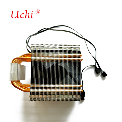 พัดลมระบายความร้อน CPU คอมพิวเตอร์ขนาด 120 มม. มาพร้อมกับท่อความร้อน 6 ท่อ เพื่อการควบคุมอุณหภูมิที่มีประสิทธิภาพสูง