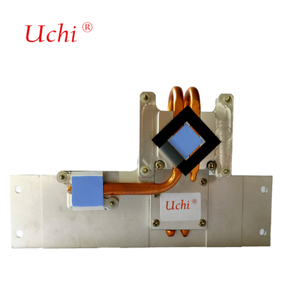 CNC Milling Of Aluminum Extrusion สําหรับเครื่องเรเดียเตอร์ท่อความร้อนที่ใช้ในการทําความเย็นในสระน้ํา