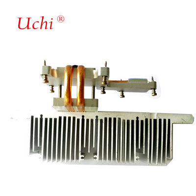 CNC Milling Of Aluminum Extrusion สําหรับเครื่องเรเดียเตอร์ท่อความร้อนที่ใช้ในการทําความเย็นในสระน้ํา