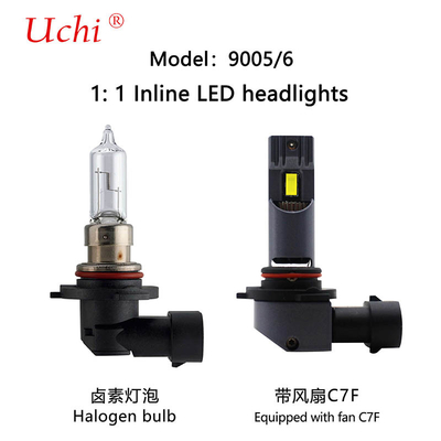 ไฟหน้ารถ LED 6000K สำหรับการใช้พลังงานต่ำและอายุการใช้งานยาวนาน