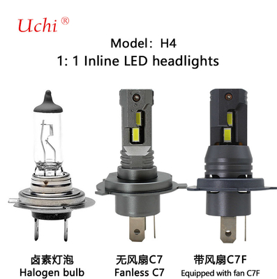 3200LM ไฟหน้ารถไฟ LED สําหรับความสว่างสูงและการโฟกัสที่แข็งแรง