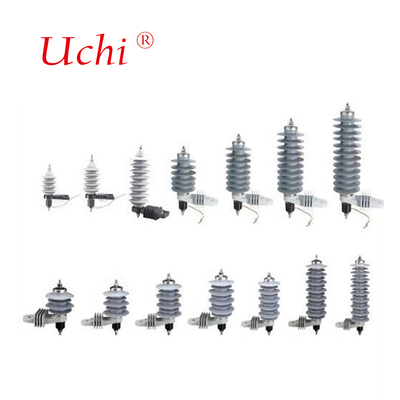 ประเภทการกระจายโลหะโอกไซด์ โพลีเมอร์ Lightning 10kv Surge Arrester