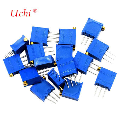 โพเทนชิโอมิเตอร์แบบปรับค่าได้ 3296X 8 มม. ทองแดง ลูกบิดยาว 10k โพเทนชิโอมิเตอร์แบบละเอียด