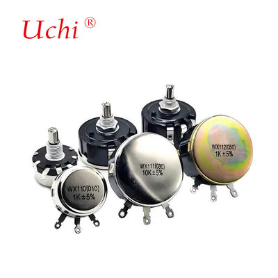 WX111 โพเทนชิโอมิเตอร์แบบปรับได้แบบหมุนรอบเดียว 1w ตัวต้านทานแบบปรับได้ โพเทนชิโอมิเตอร์แบบหมุนความแม่นยำ