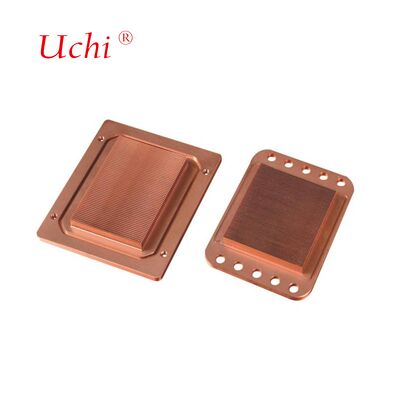 ชุดระบายความร้อนแบบสี่เหลี่ยมทองแดงเต็มรูปแบบความหนาแน่นสูง, ส่วนประกอบกลึง CNC แบบไม่มีพัดลม