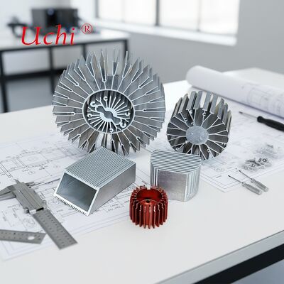 30W ท่อระบายความร้อน Anodized Skived ระบายความร้อน