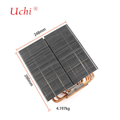 1500W LED Heat Sink - 5 Zipper Fin Heat Pipe Cooling Module ช่องลดความร้อน