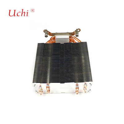 เครื่องสับซ้อนแบบ Zipper Fin คอมพิวเตอร์ CPU หัวห้อระบายความร้อน 4 ท่อความร้อน