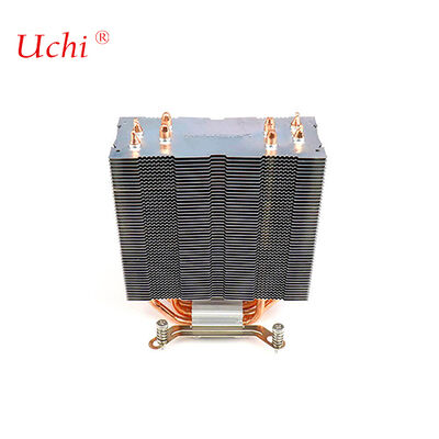 เครื่องสับซ้อนแบบ Zipper Fin คอมพิวเตอร์ CPU หัวห้อระบายความร้อน 4 ท่อความร้อน