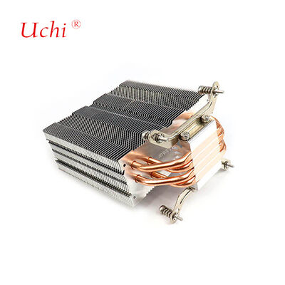 เครื่องสับซ้อนแบบ Zipper Fin คอมพิวเตอร์ CPU หัวห้อระบายความร้อน 4 ท่อความร้อน