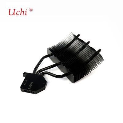 ระบบระบายความร้อน LED อัลลูมิเนียมสีดําความละเอียดสูง