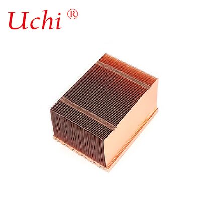 เซอร์เวอร์ ทองแดง ท่อความร้อน รีเดียเตอร์ Buckle Fin ทองแดง อ่างล้างความร้อน