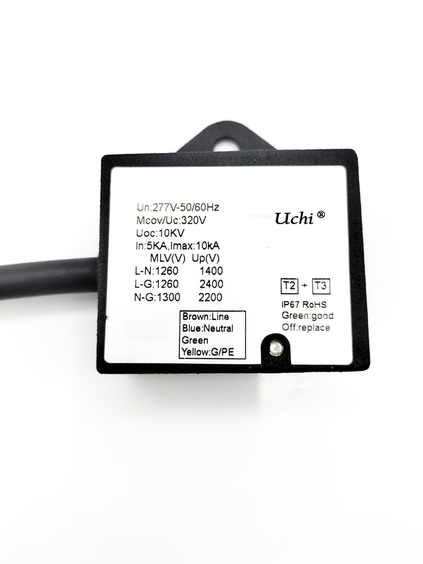 IP67 320VAC Type 2 Type 3 อุปกรณ์ป้องกันไฟกระชาก SPD สำหรับไฟ LED