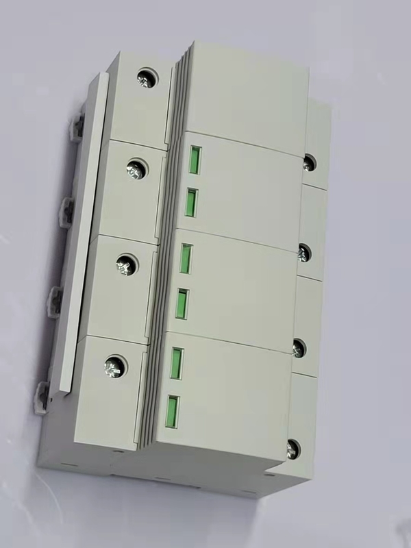 IP20 Din Rail 80KA อุปกรณ์ป้องกันไฟกระชาก SPD Type 1+2