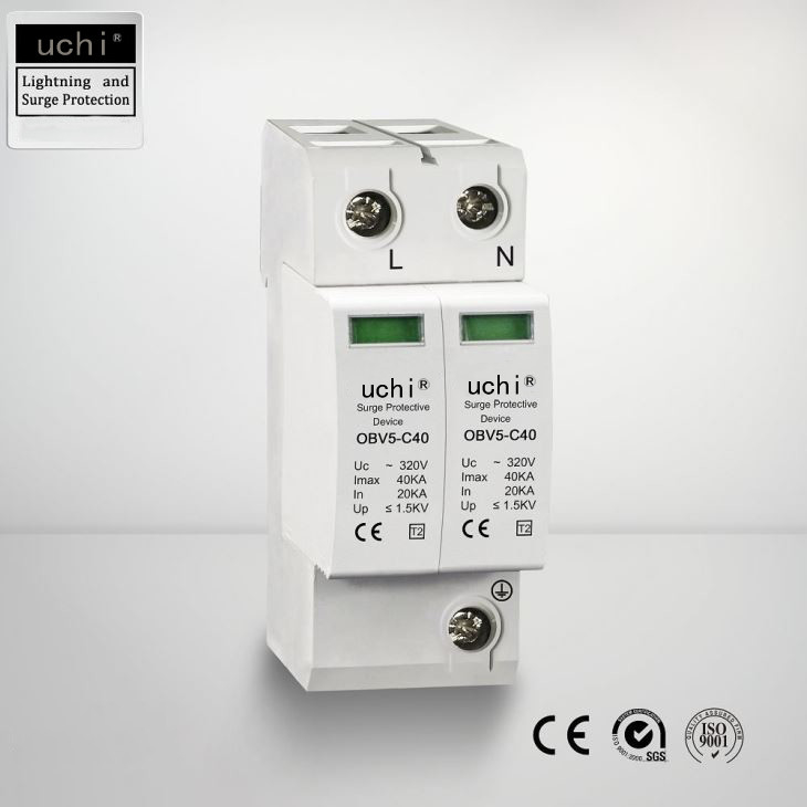 320V Type 2 Spd, Ethernet Lightning Arrestor ติดตั้งบนราง Din
