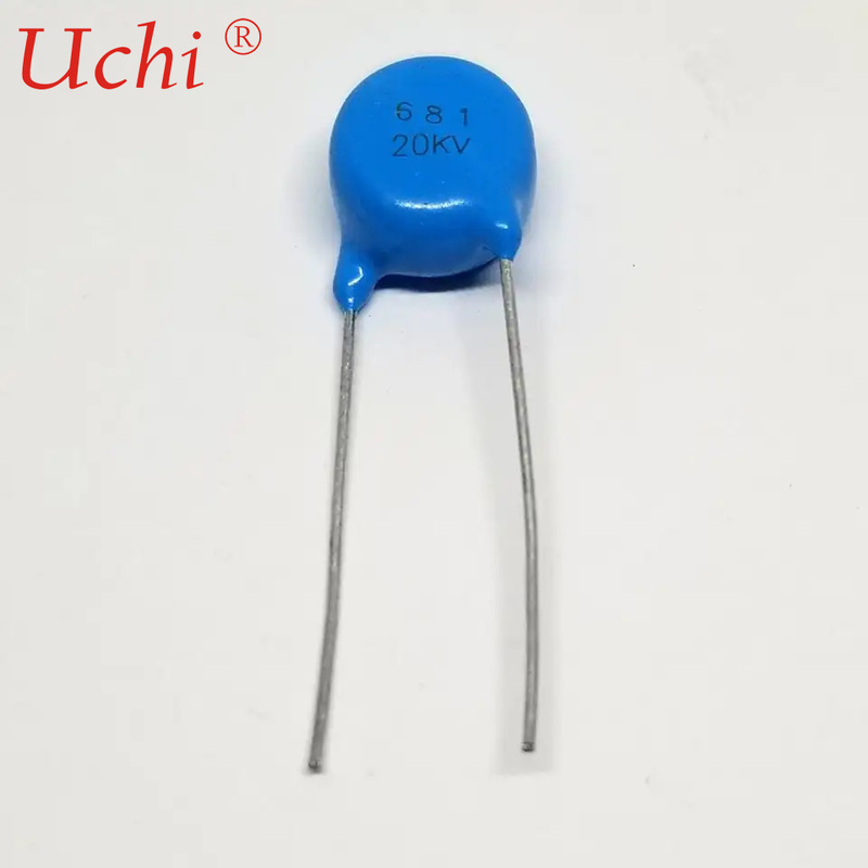 Paraelectric Disc Shape ตัวเก็บประจุเซรามิกแรงสูง DC 20KV 100pf