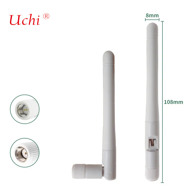 WIFI 2.4G Antenna แบบพับ ช่องทางไร้สาย โมดูลการ์ด AP ภายนอก Omnidirectional High-Gain 2dbi Glue Stick Split Antenna